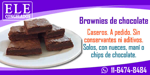 Ele Congelados. Brownies de chocolate, bizcochuelos, viandas.